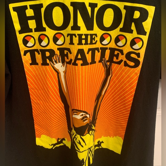 Obey Other - Obey Graphic T-shirt Honor the Treaties Mens Large